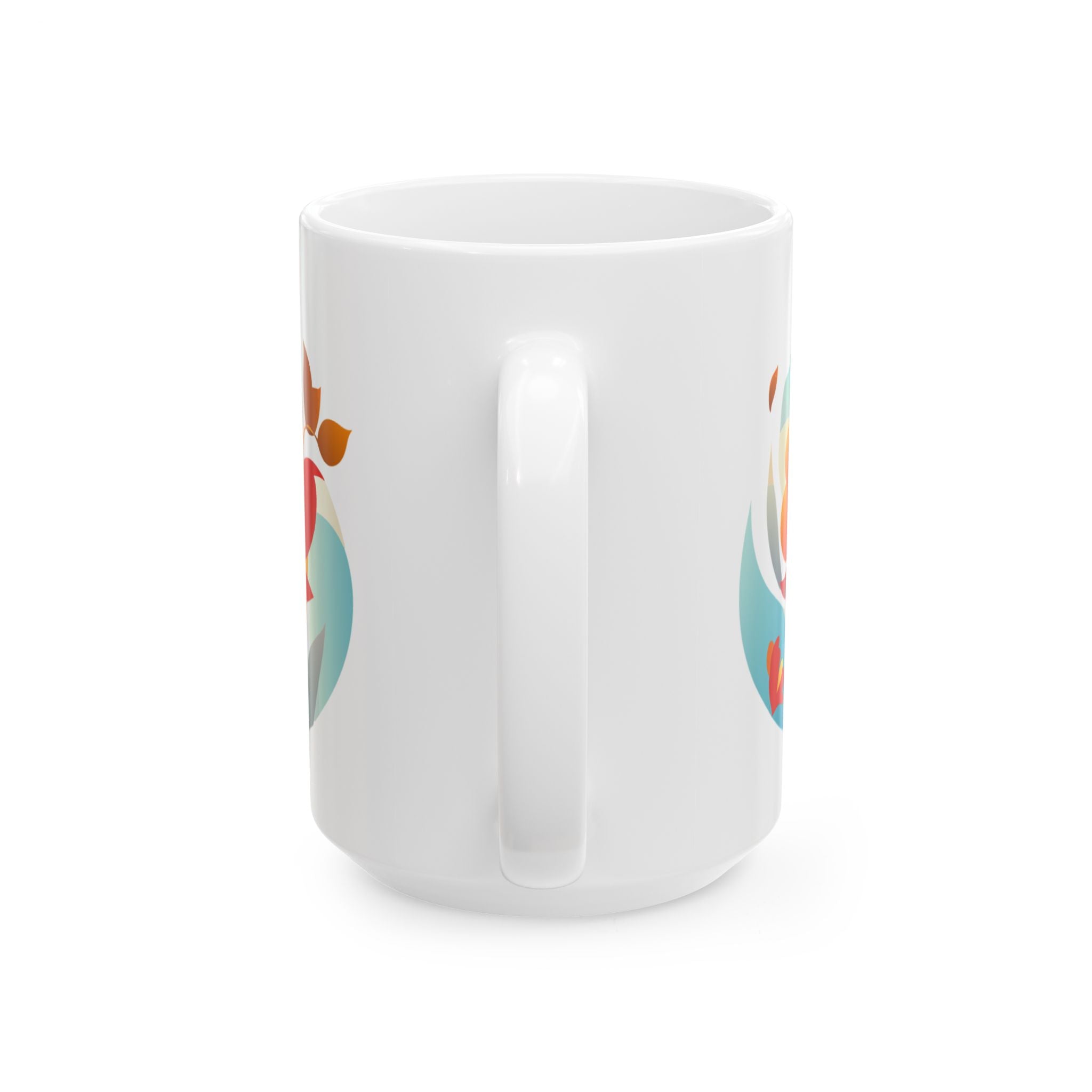 Sunrise Flowers Art Ceramic Mug 11oz & 15 oz
