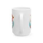 Sunrise Flowers Art Ceramic Mug 11oz & 15 oz