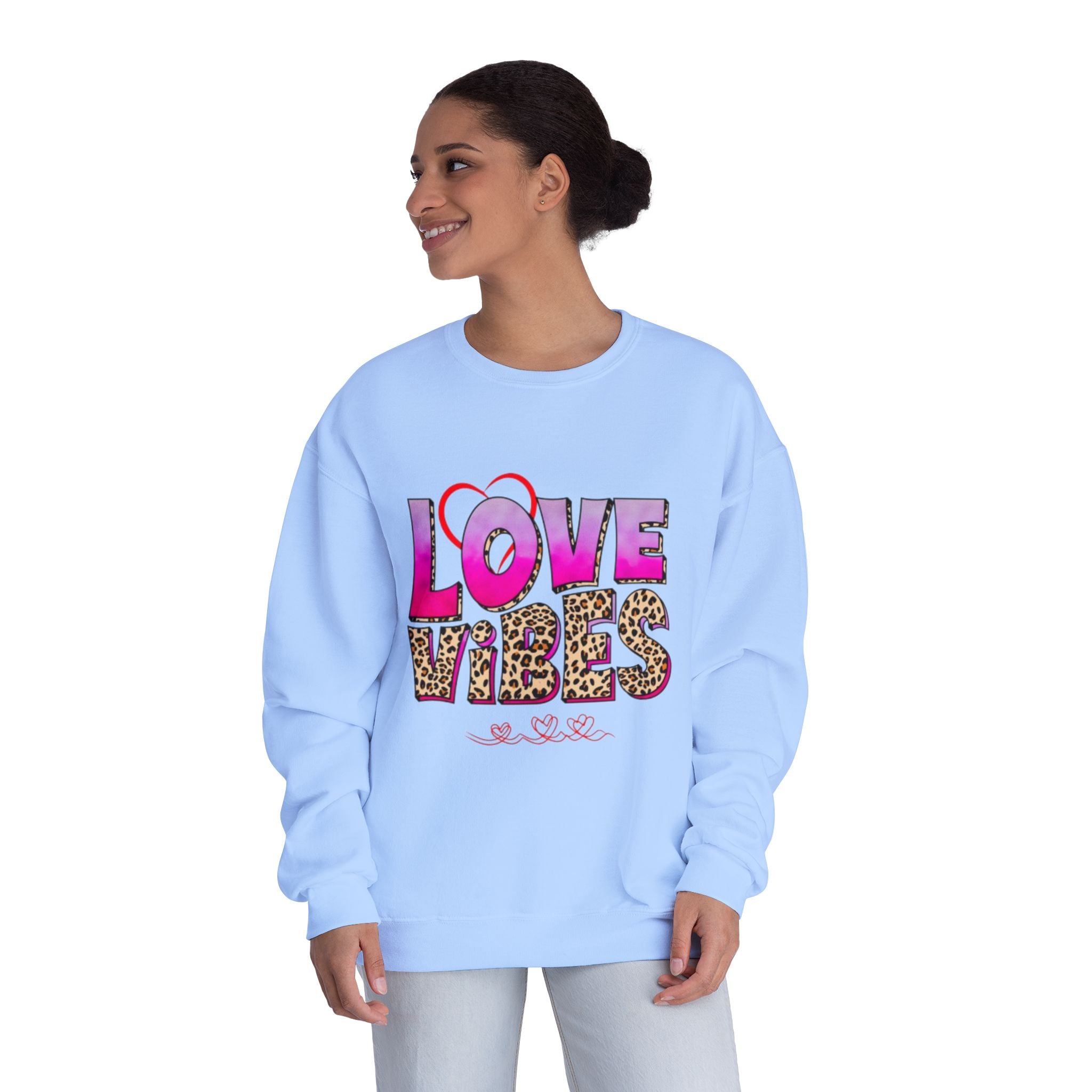 Love Vibes NuBlend Crewneck Unisex Sweatshirt