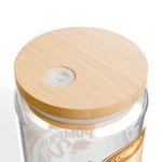 Cozy & Elegant Fall Sipper Glass, 16oz