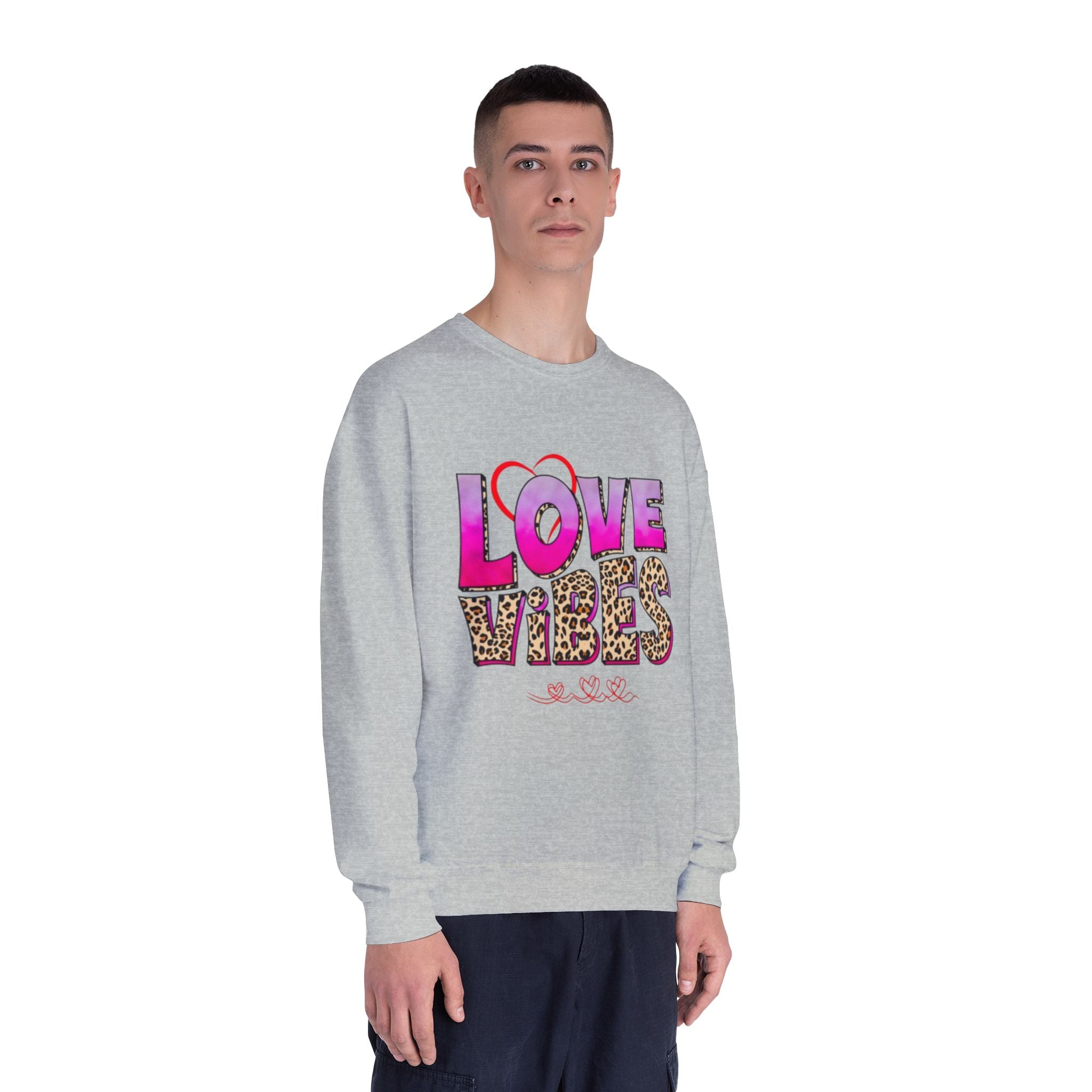 Love Vibes NuBlend Crewneck Unisex Sweatshirt