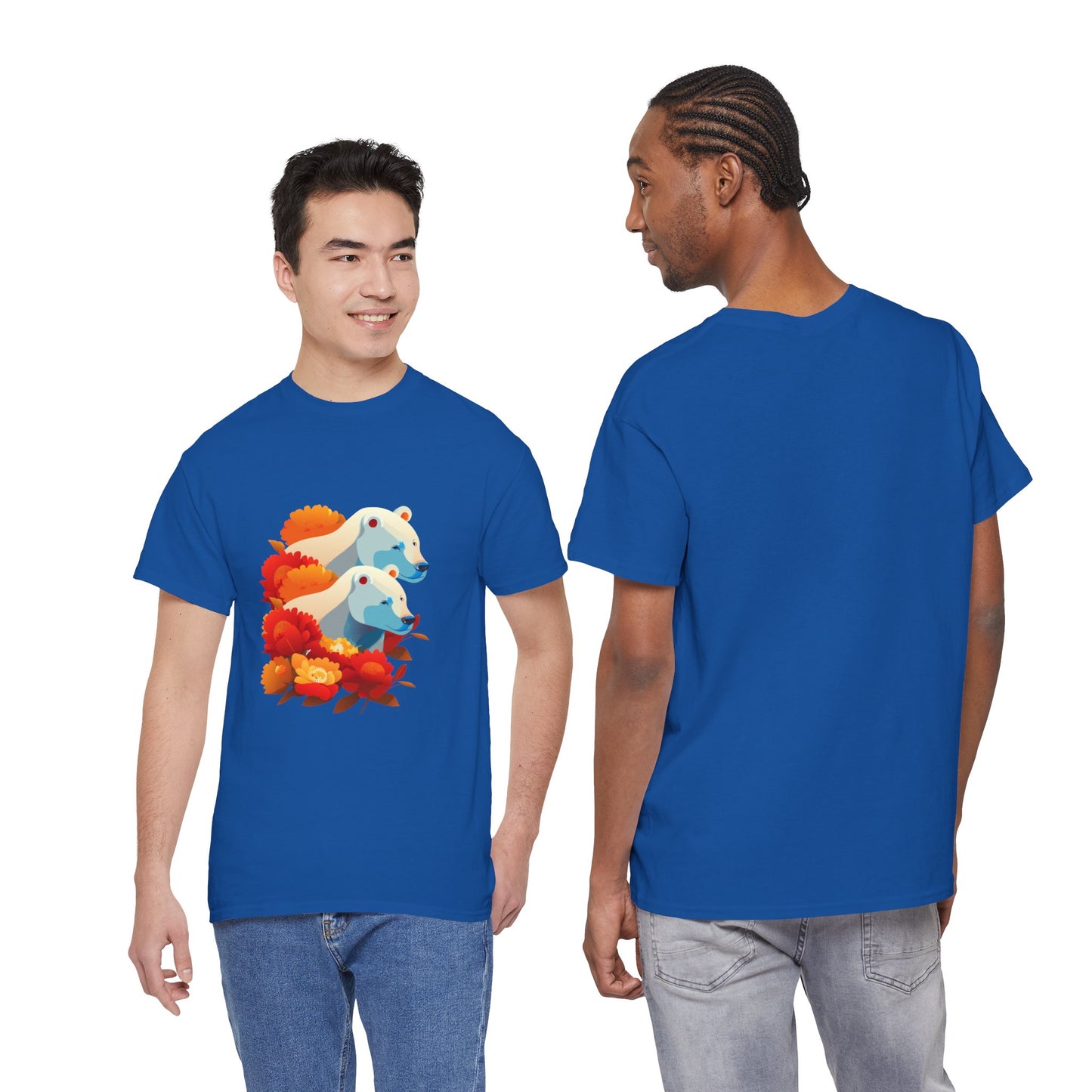Floral Bear T-Shirt — Cute Bear with Flower Design
