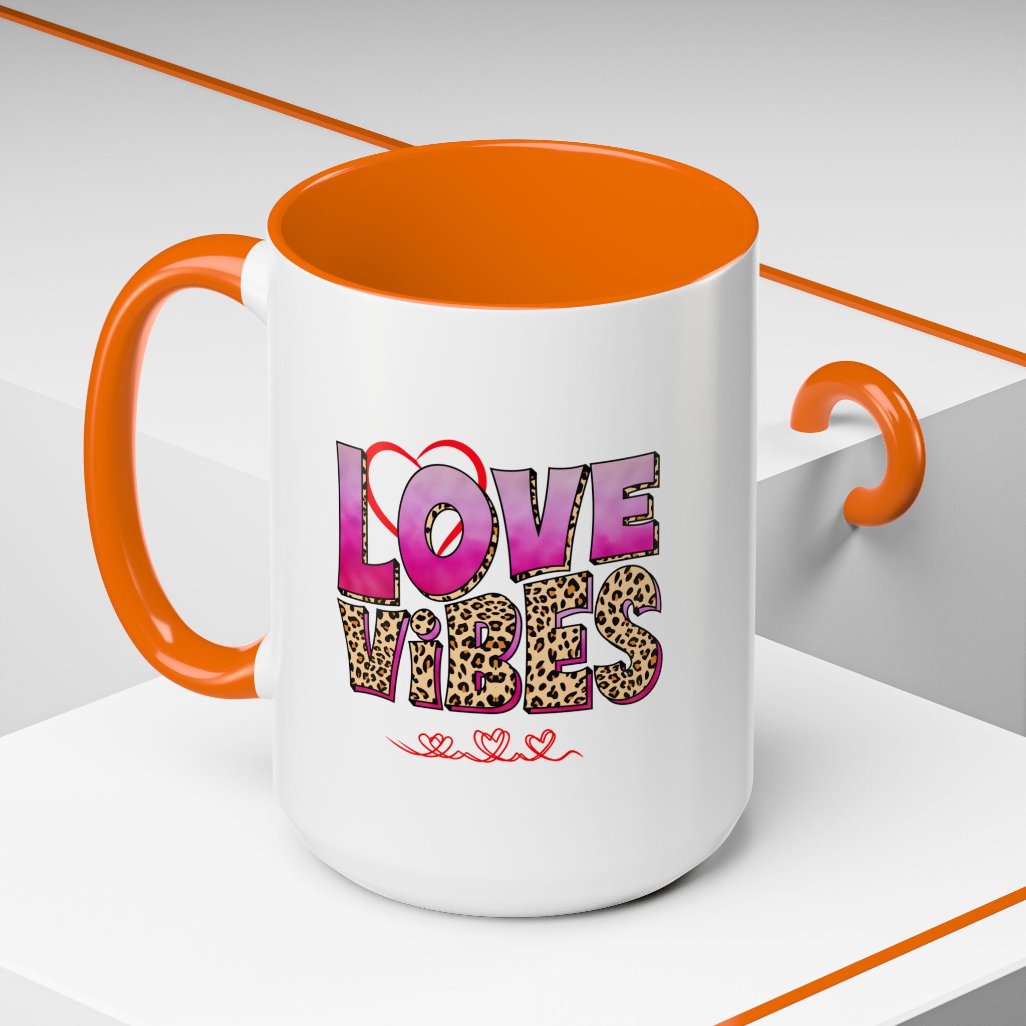 Accent Love Vibes Coffee Mug, 11oz & 15 oz