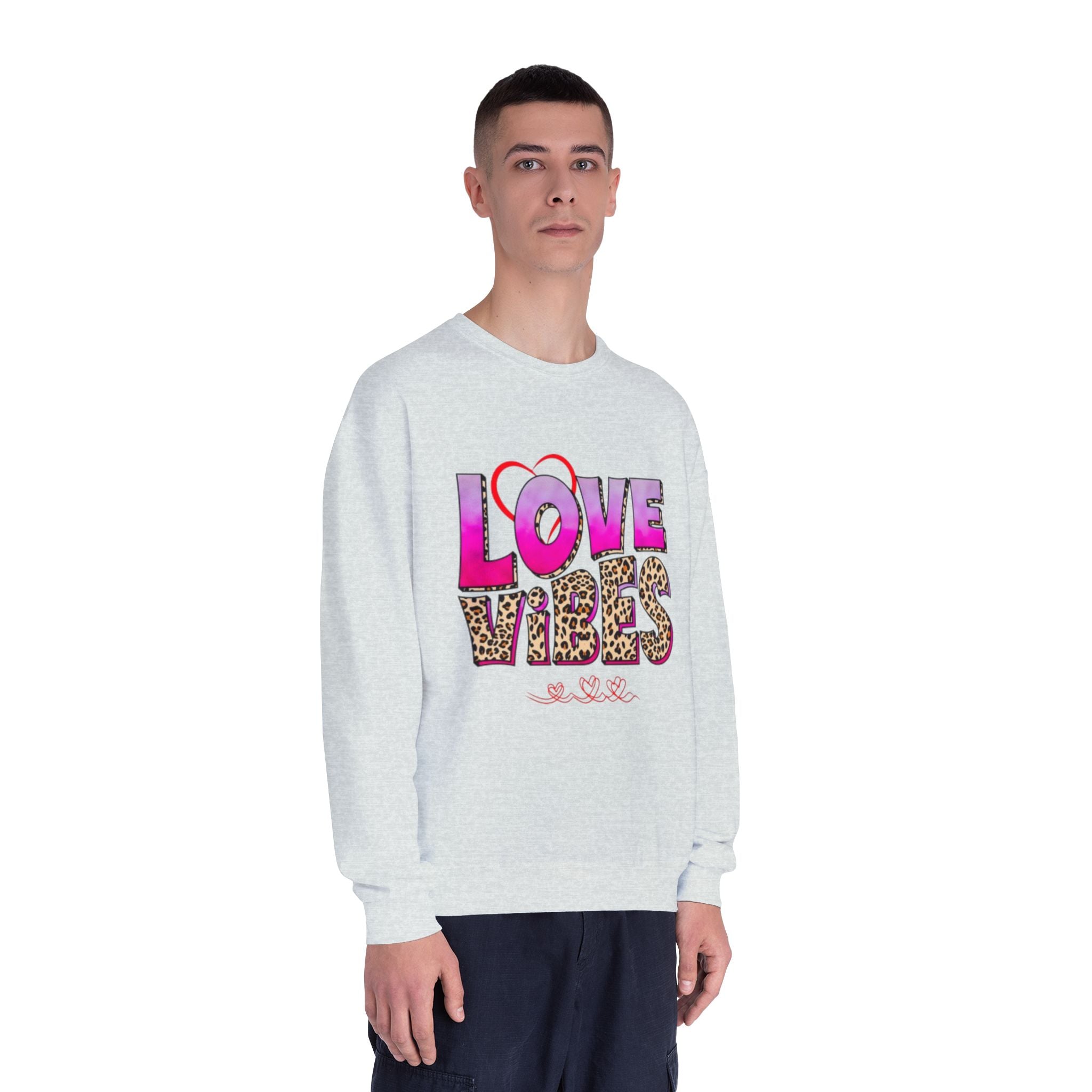 Love Vibes NuBlend Crewneck Unisex Sweatshirt