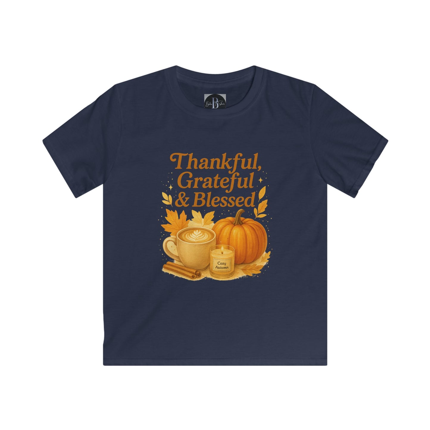 Thankful Grateful & Bless Kids Tee