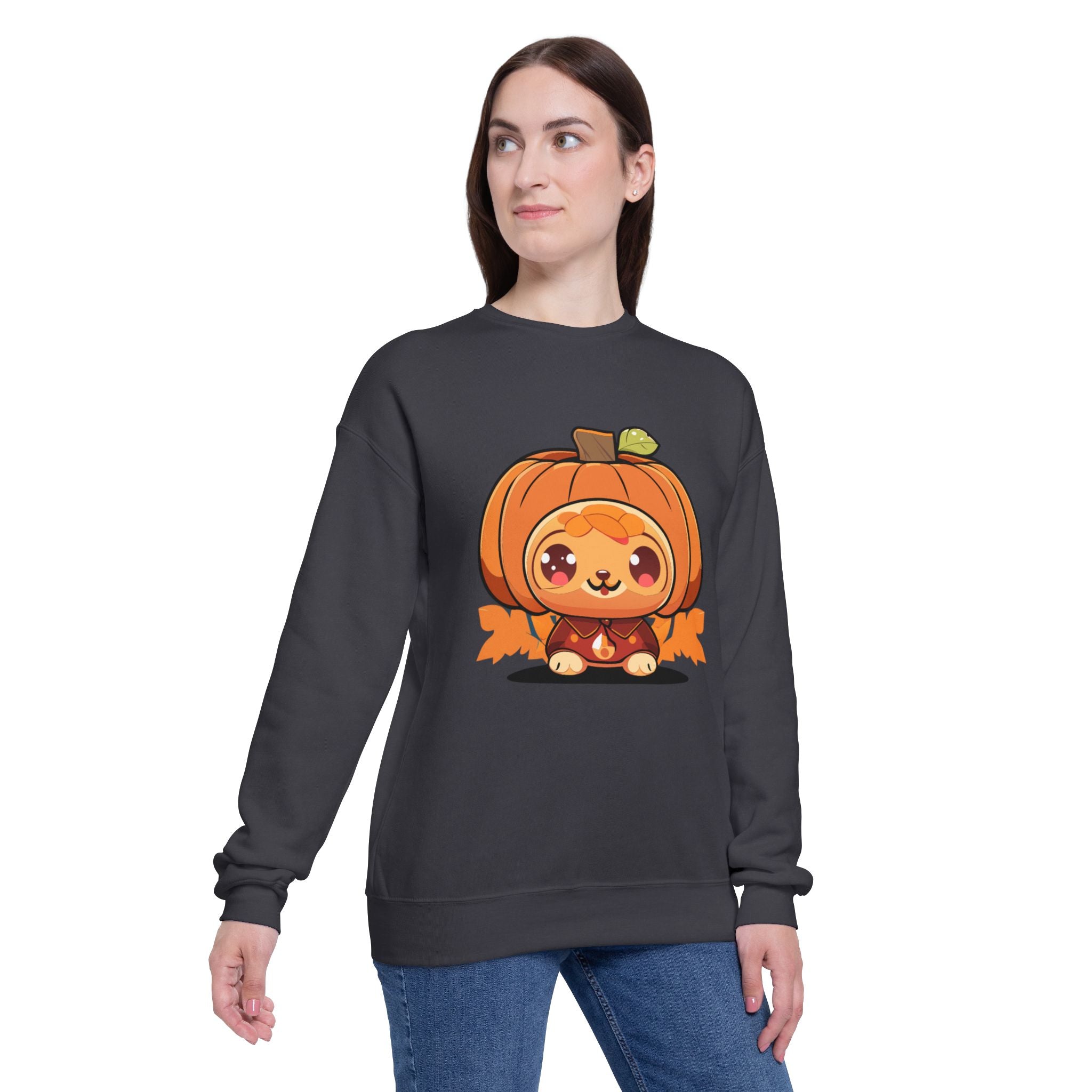Funny Kawaii Unisex Drop Shoulder Sweatshirt