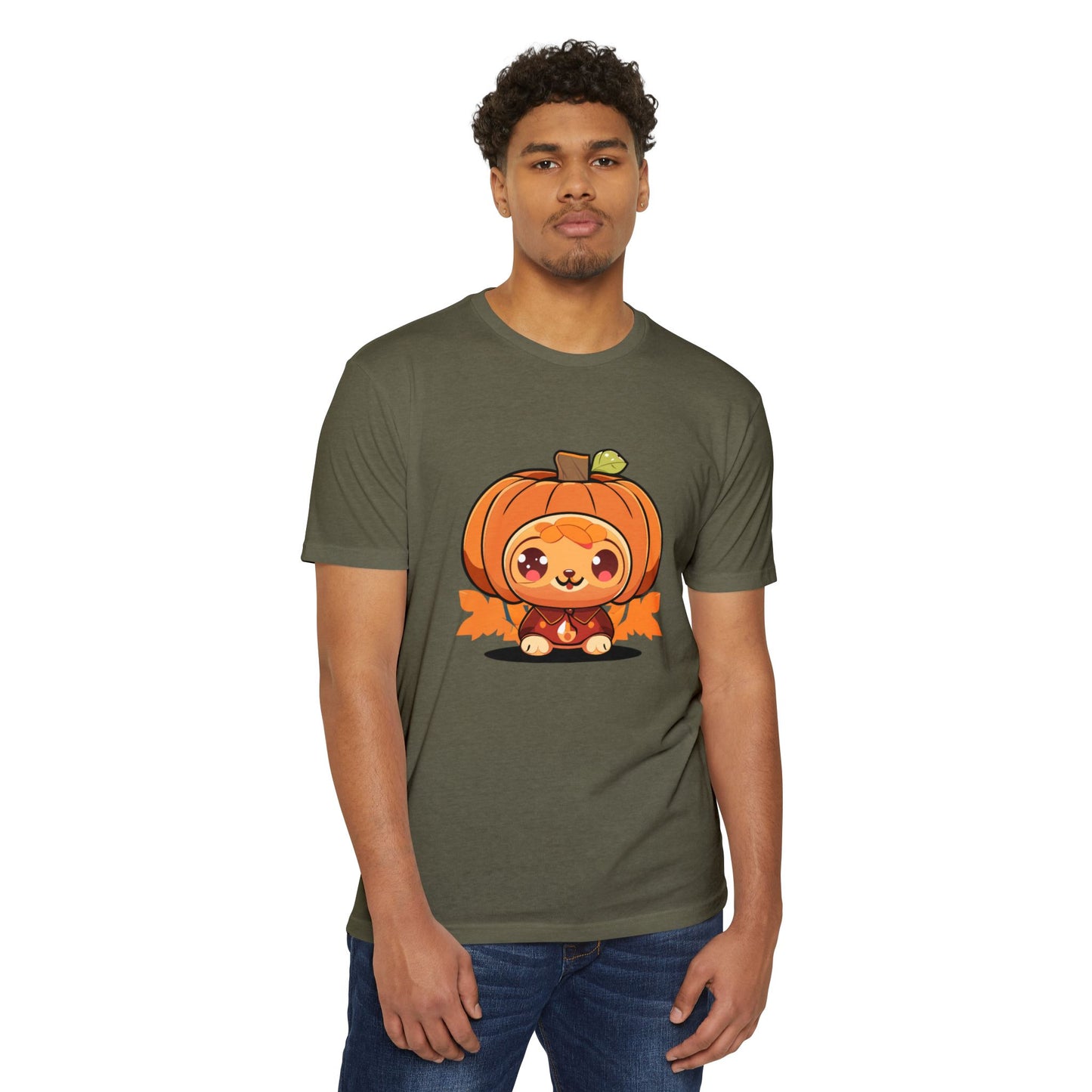 Cute Character Unisex CVC Jersey T-shirt