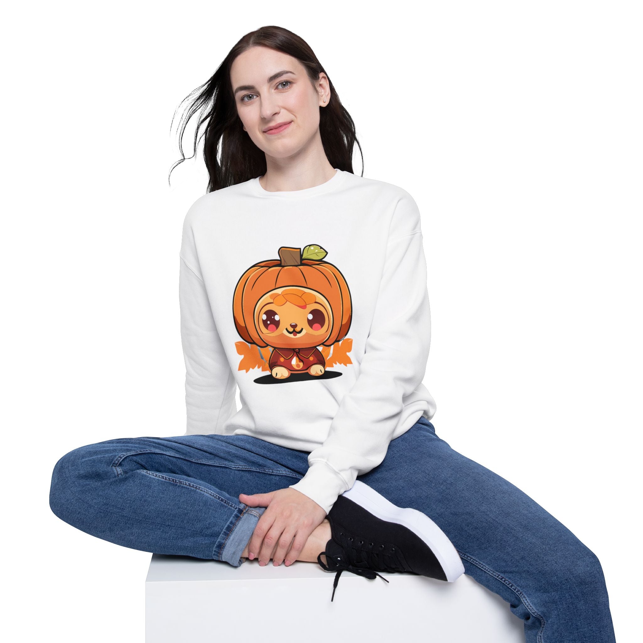 Funny Kawaii Unisex Drop Shoulder Sweatshirt