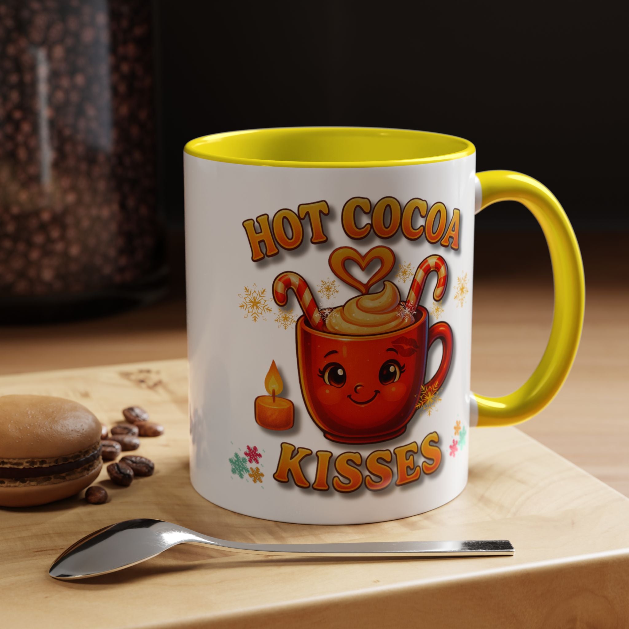 Hot  Cocoa  Kisses   Winter Accent Coffee Mug (11, 15oz)