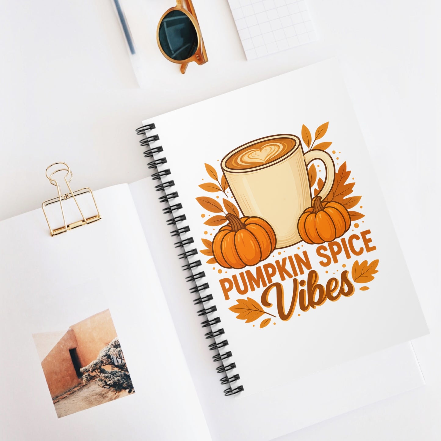 “Pumpkin Kisses & Autumn Wishes” Ruled Line