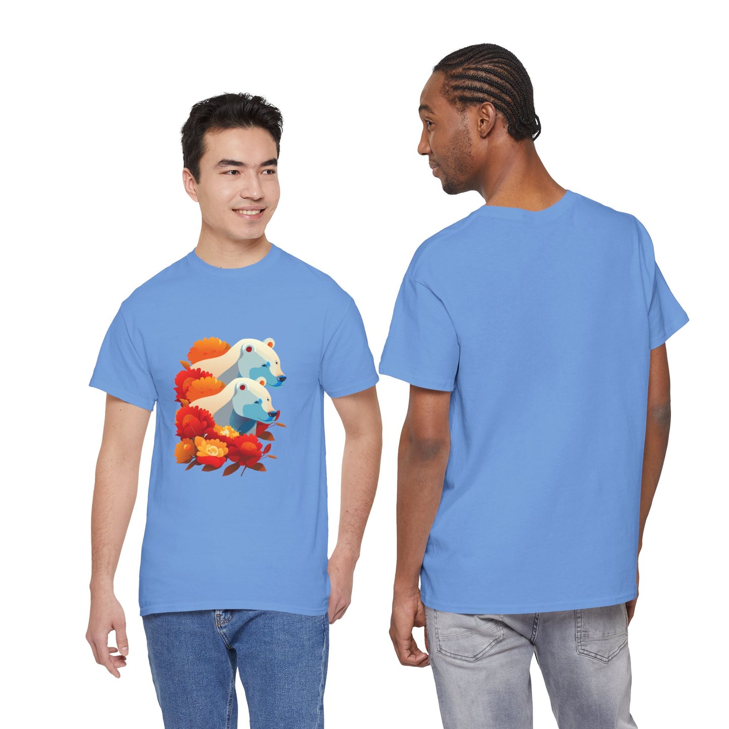 Floral Bear T-Shirt — Cute Bear with Flower Design