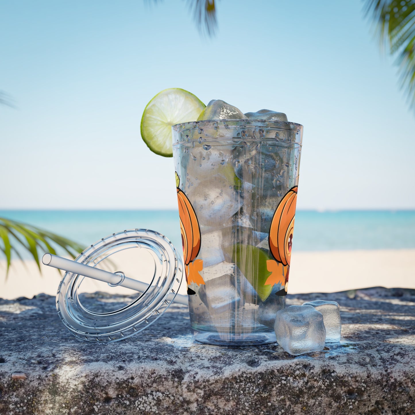 Sunsplash Tumbler with Straw, 16oz