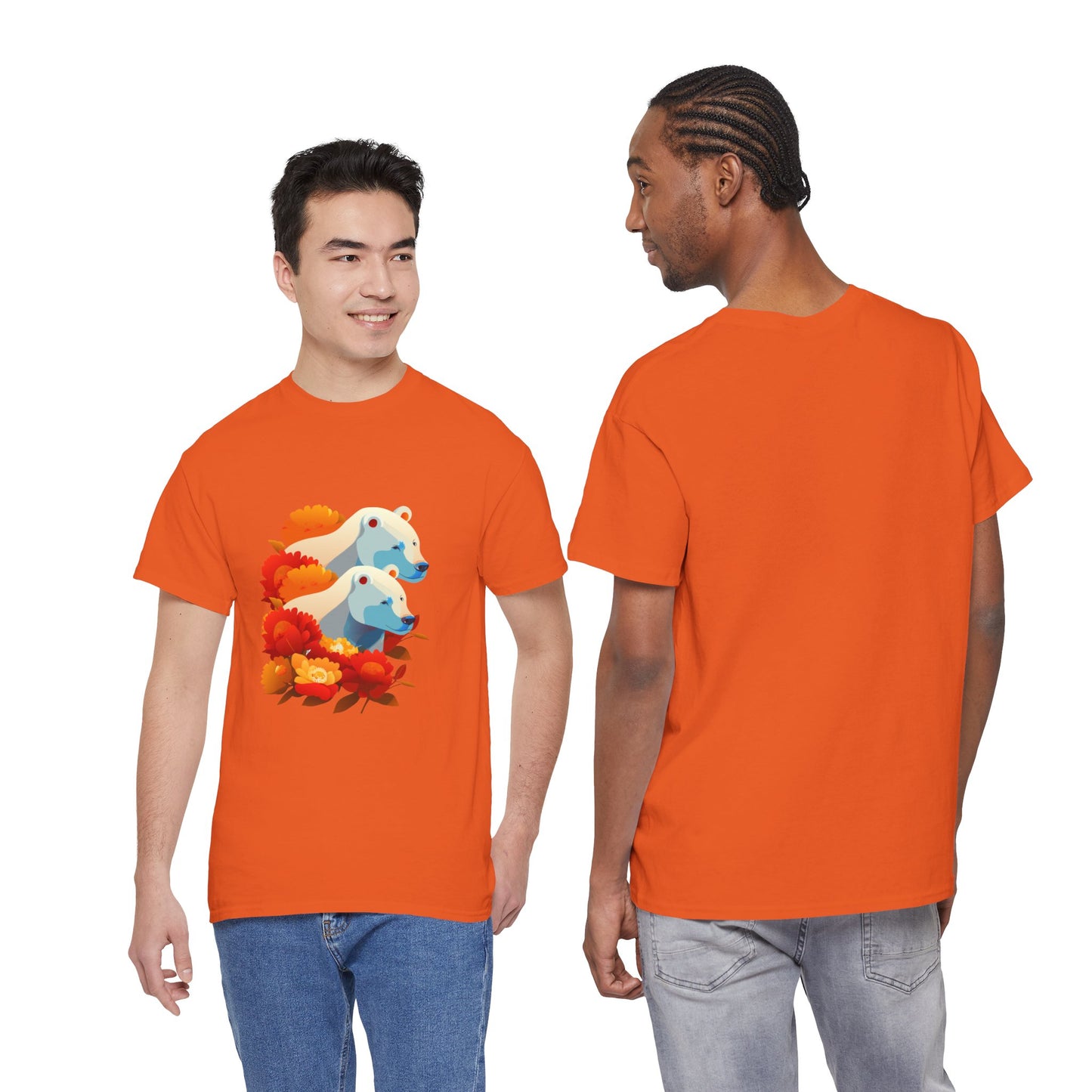 Floral Bear T-Shirt — Cute Bear with Flower Design