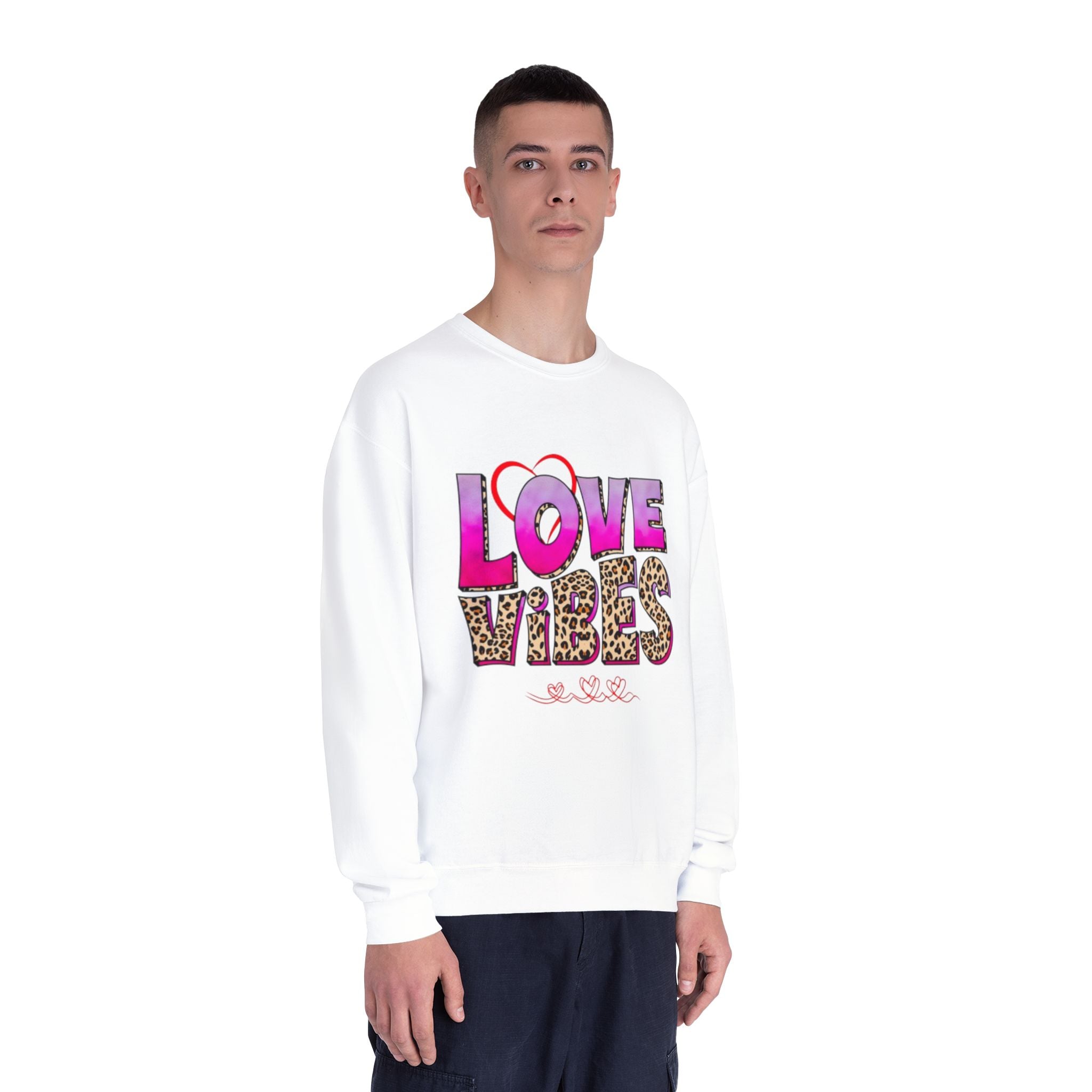 Love Vibes NuBlend Crewneck Unisex Sweatshirt