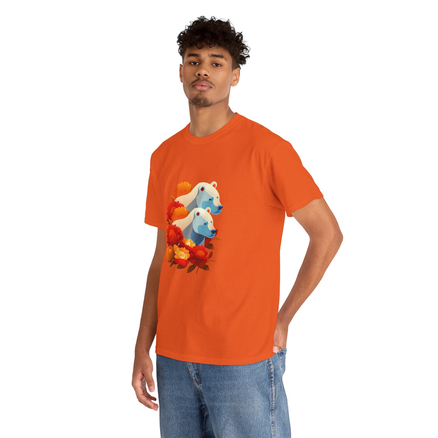 Floral Bear T-Shirt — Cute Bear with Flower Design