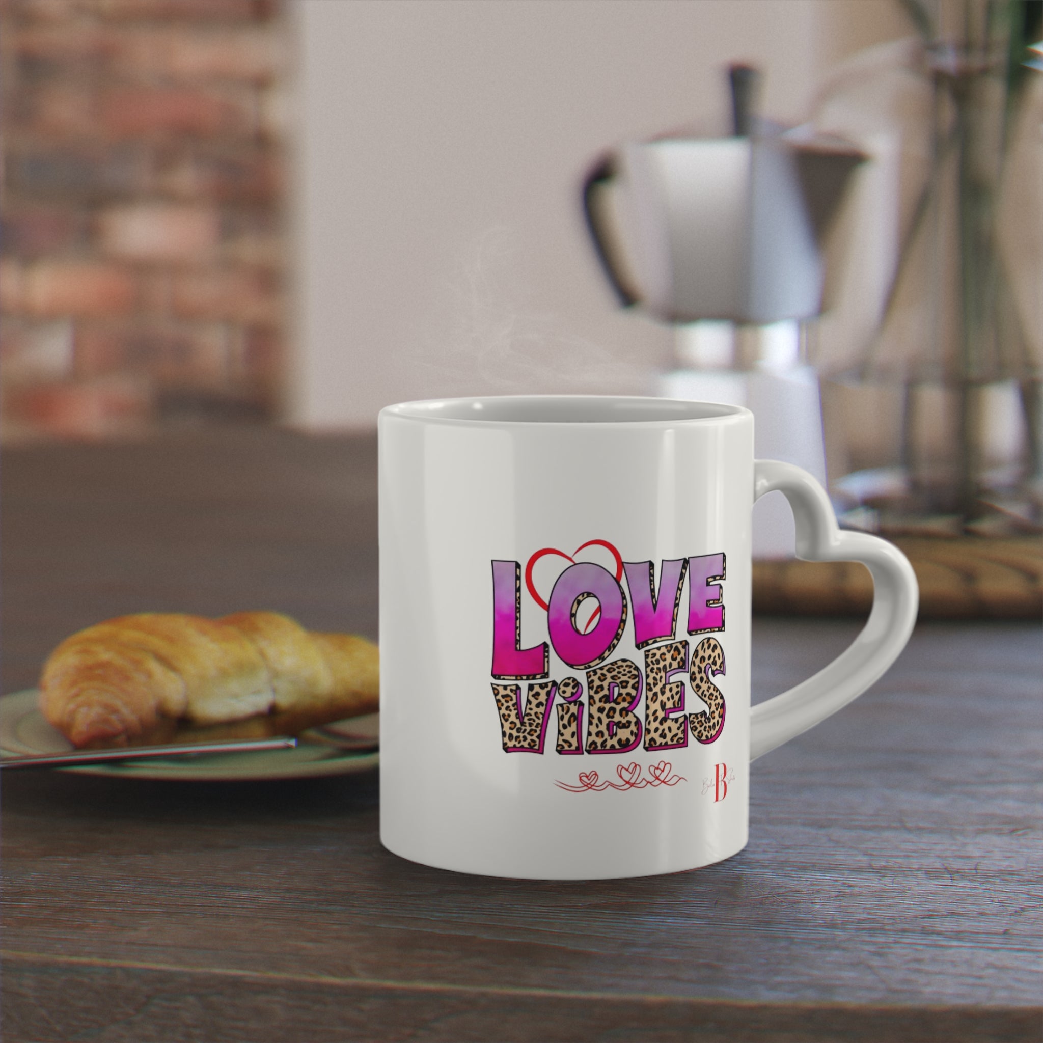 Heart-Shaped Love Vibes Mugs