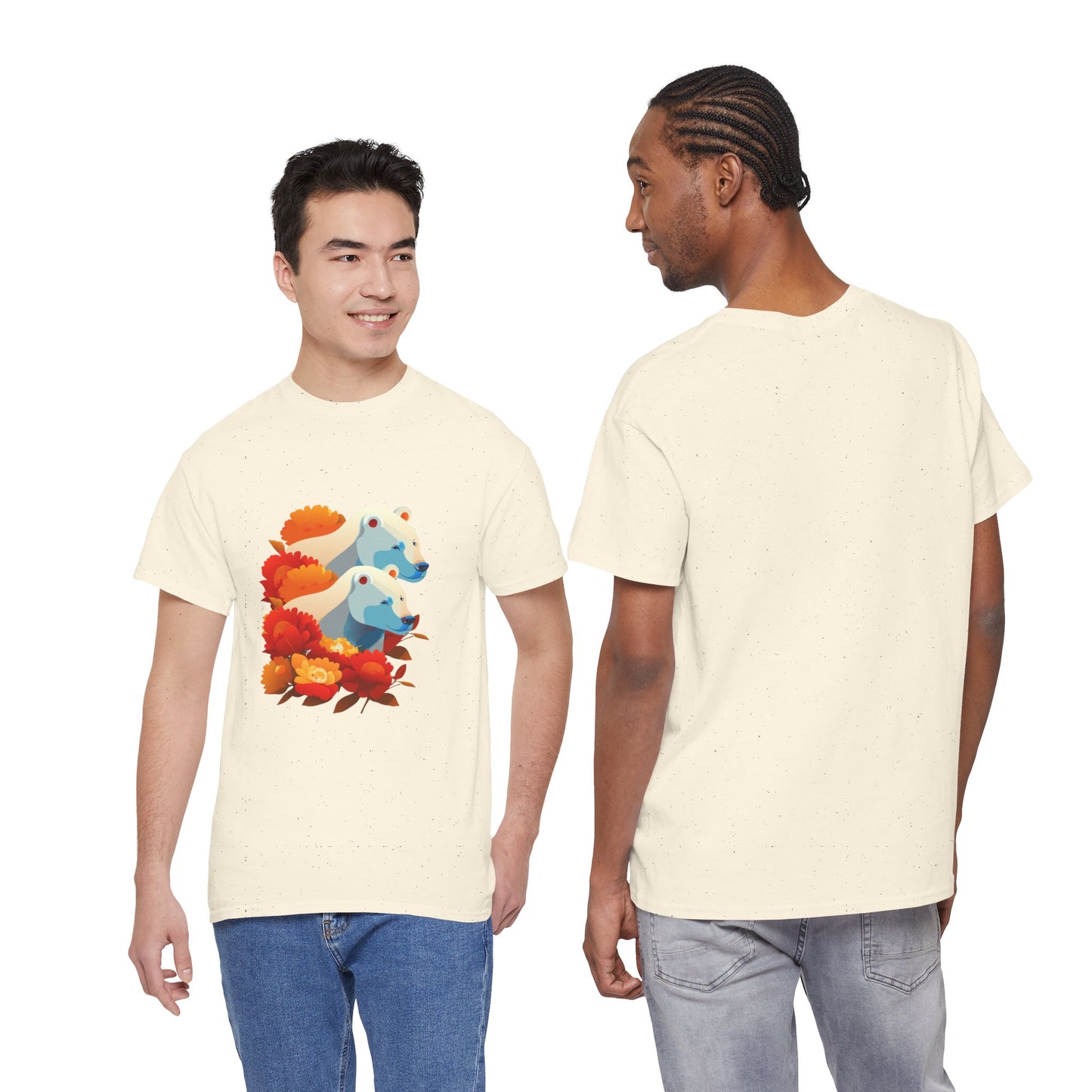 Floral Bear T-Shirt — Cute Bear with Flower Design