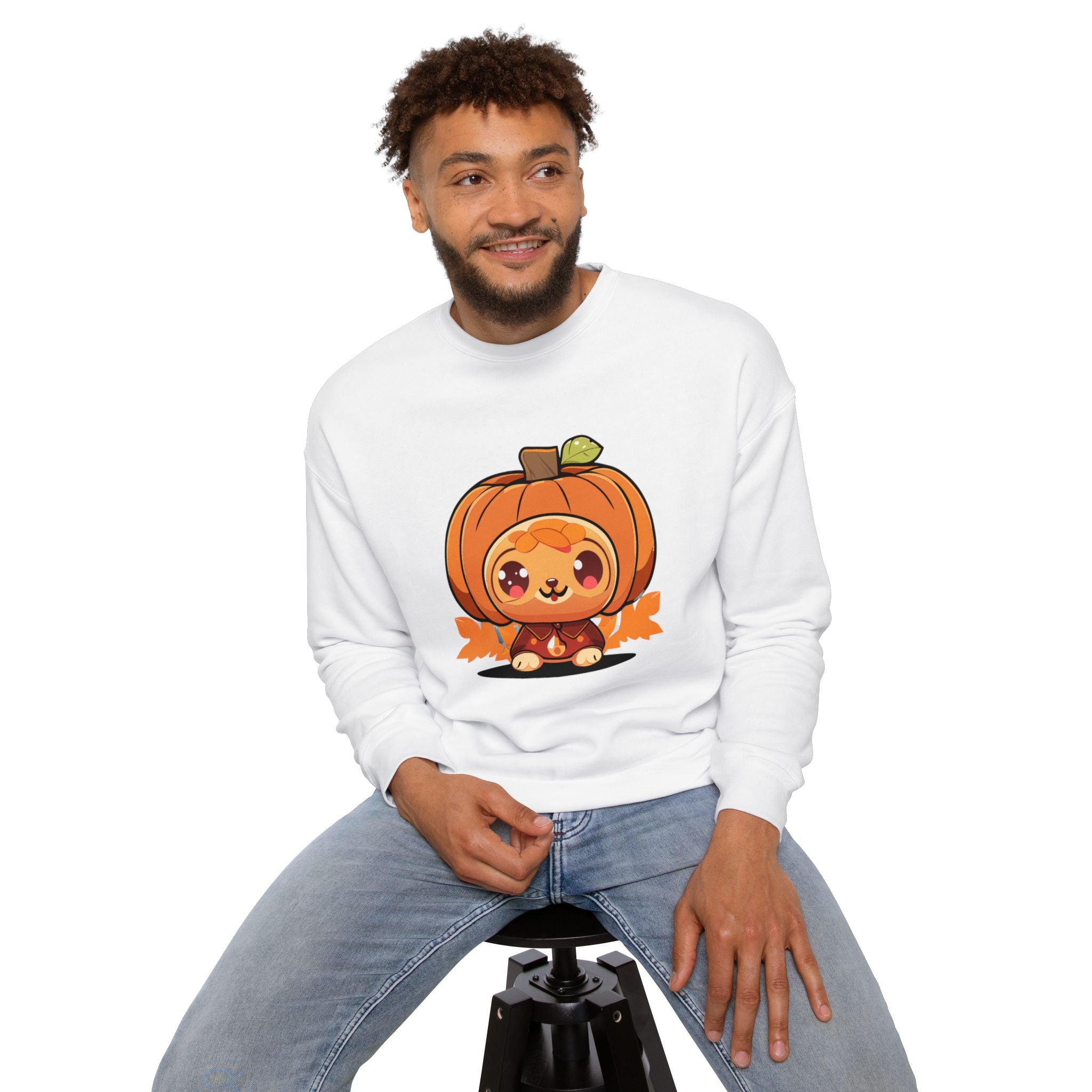 Funny Kawaii Unisex Drop Shoulder Sweatshirt