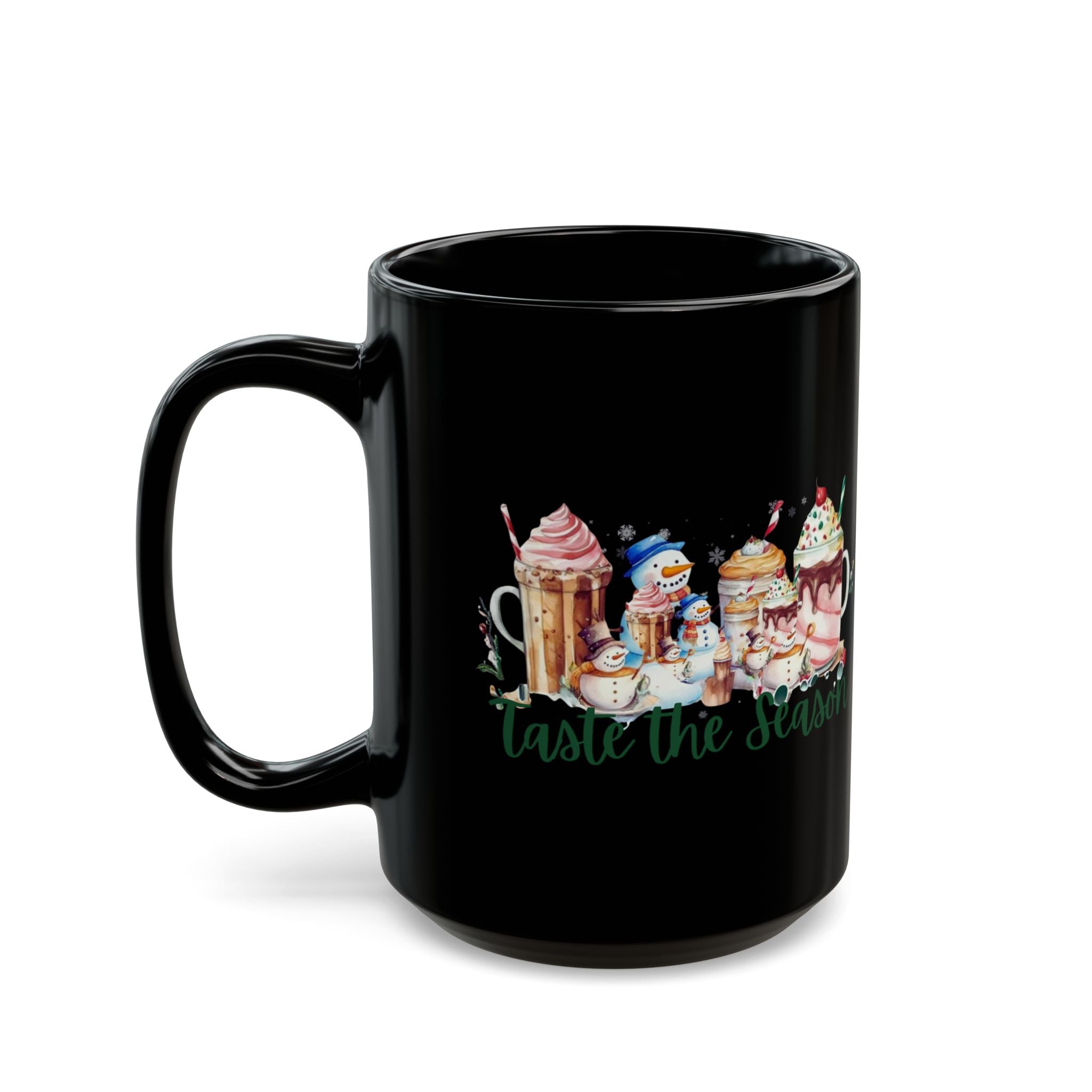 Elegance In Every Moment Black Mug (11oz, 15oz)