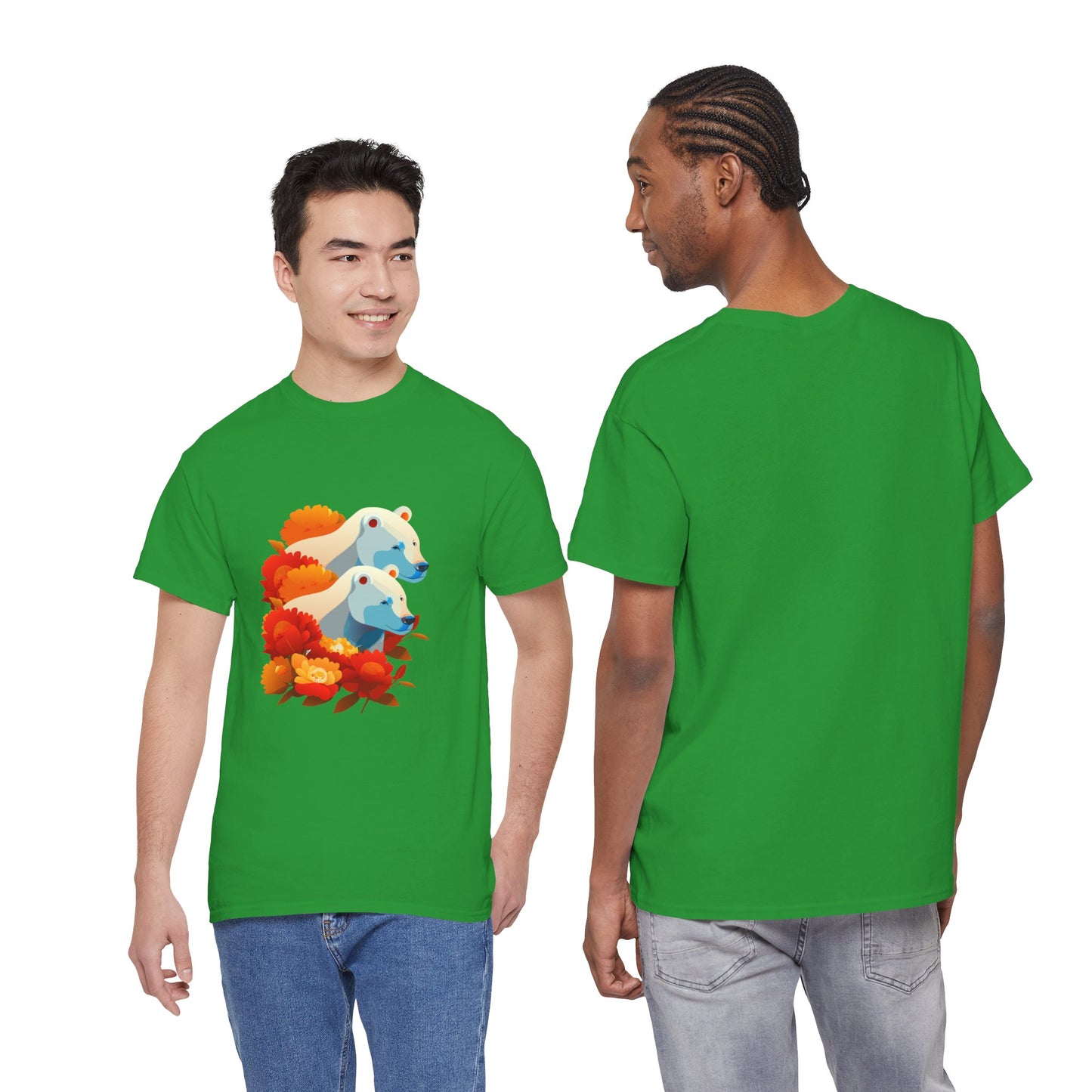 Floral Bear T-Shirt — Cute Bear with Flower Design