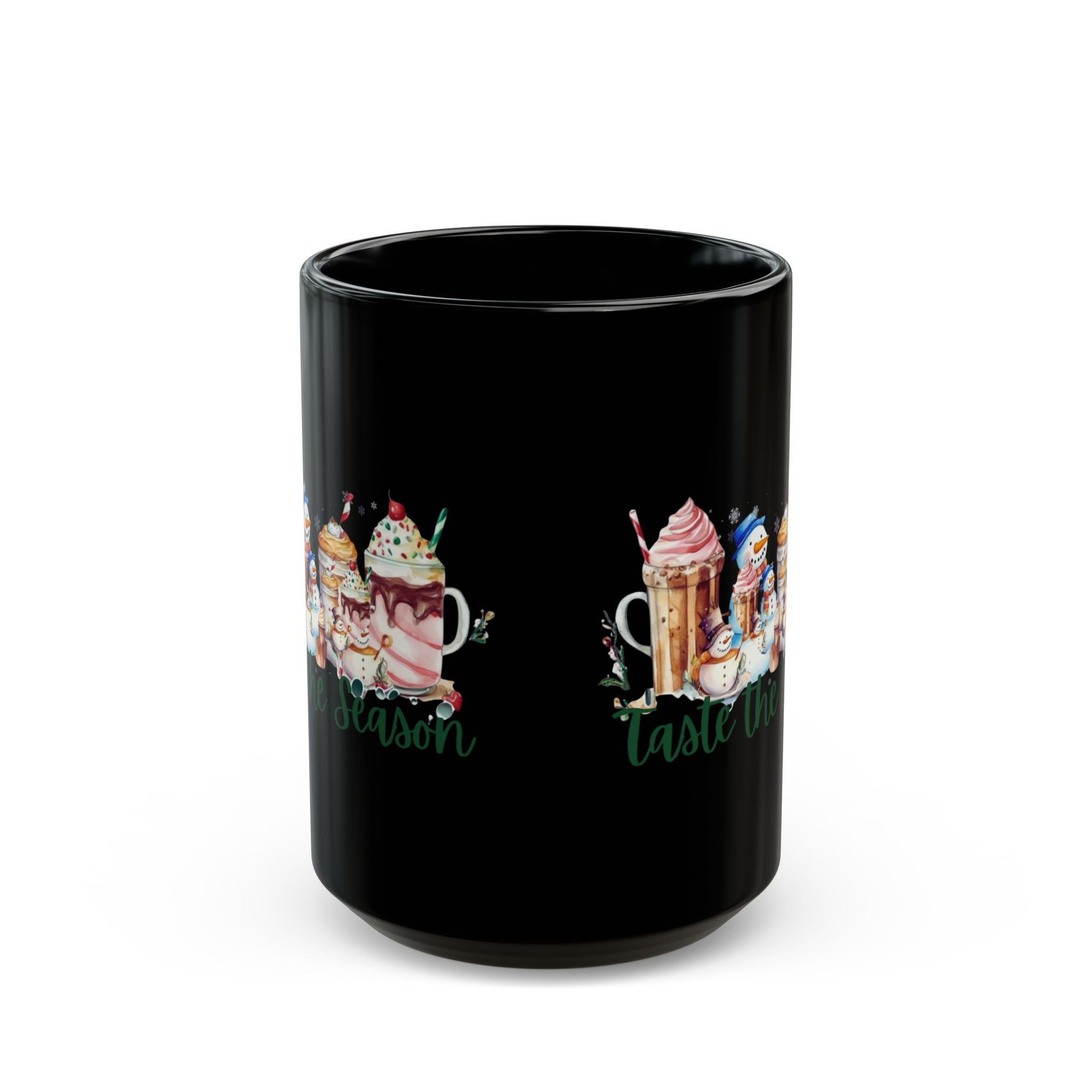 Elegance In Every Moment Black Mug (11oz, 15oz)