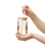 Cozy & Elegant Fall Sipper Glass, 16oz