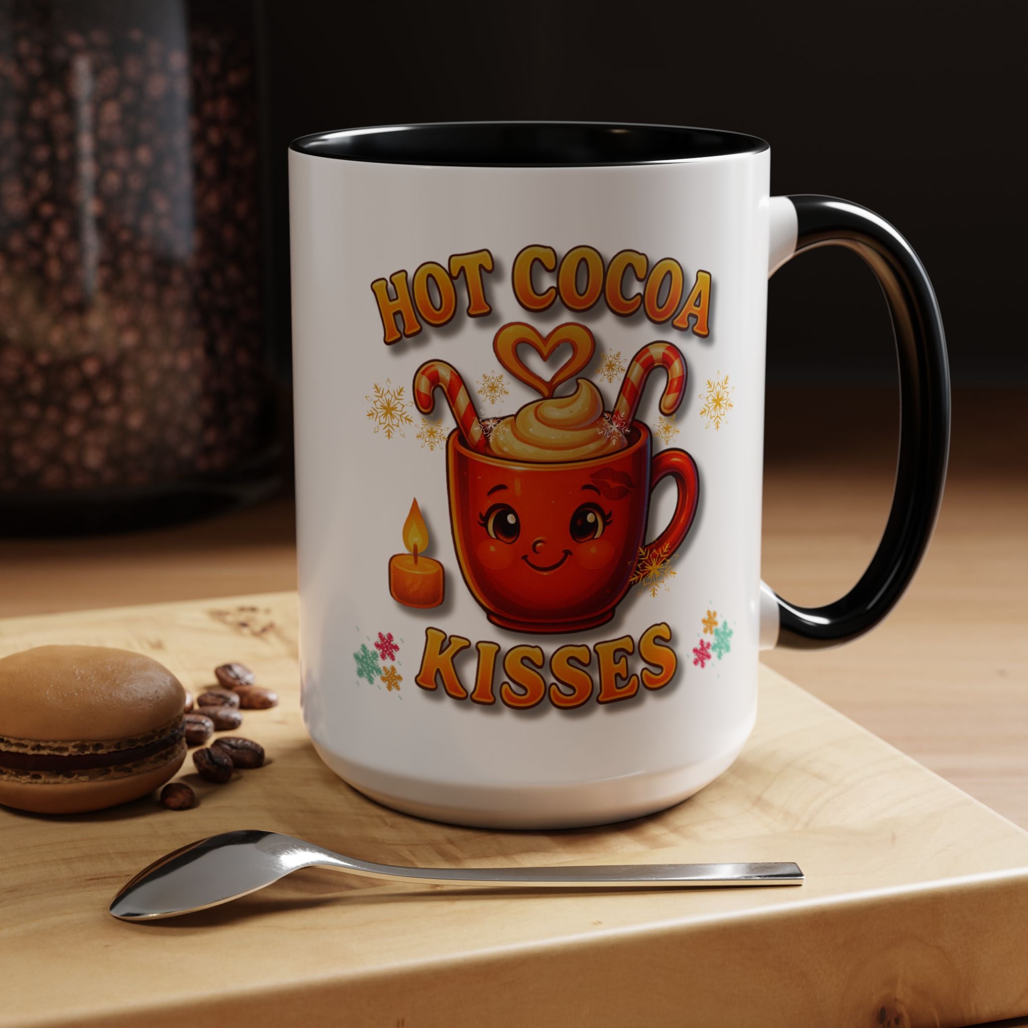 Hot  Cocoa  Kisses   Winter Accent Coffee Mug (11, 15oz)