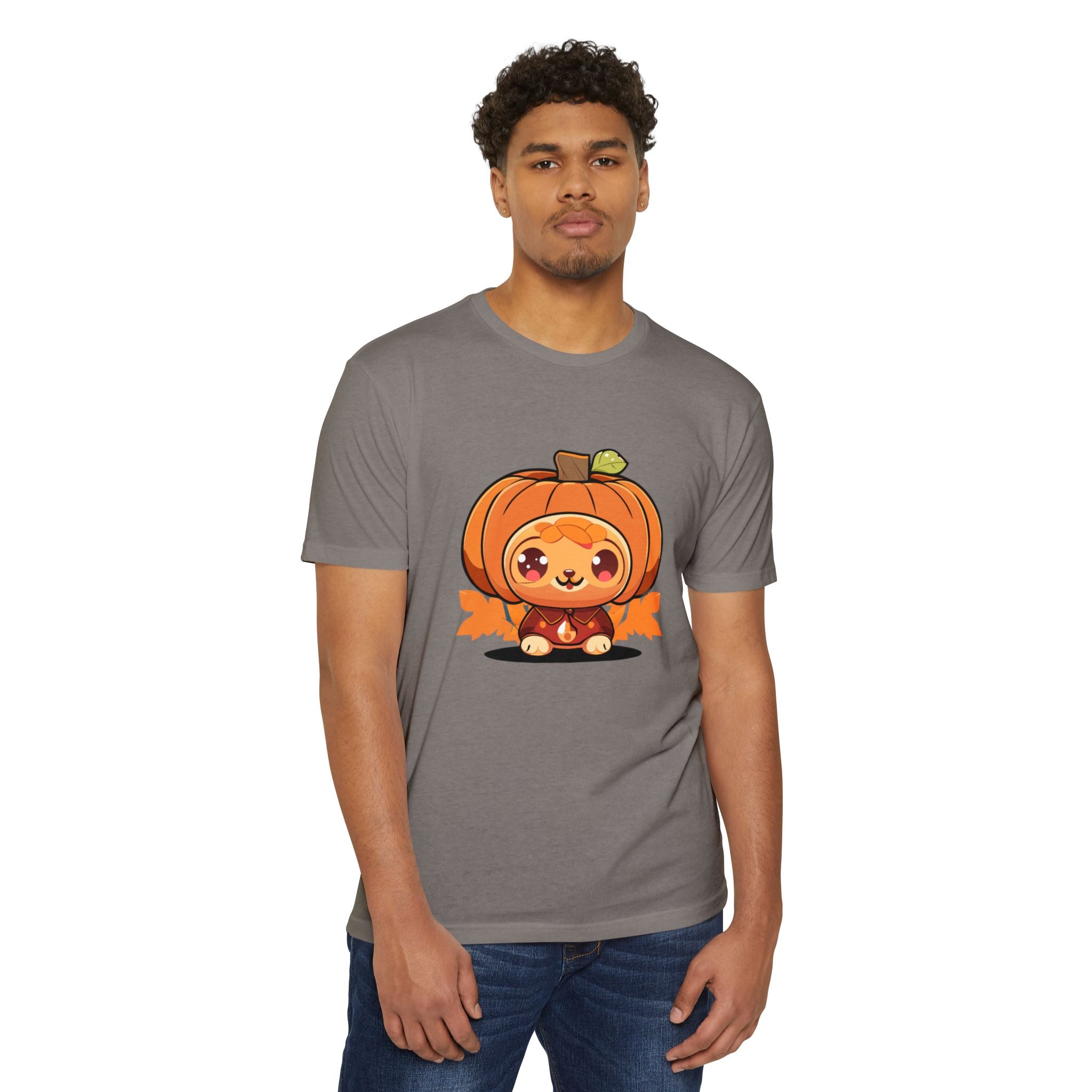 Cute Character Unisex CVC Jersey T-shirt