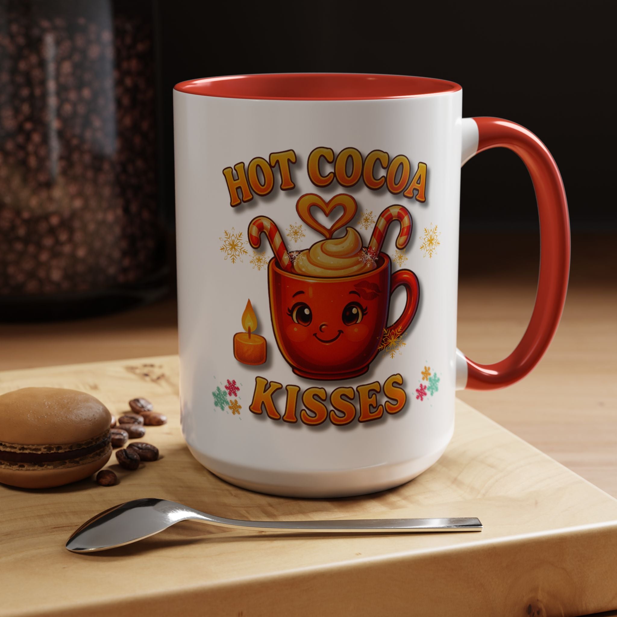 Hot  Cocoa  Kisses   Winter Accent Coffee Mug (11, 15oz)