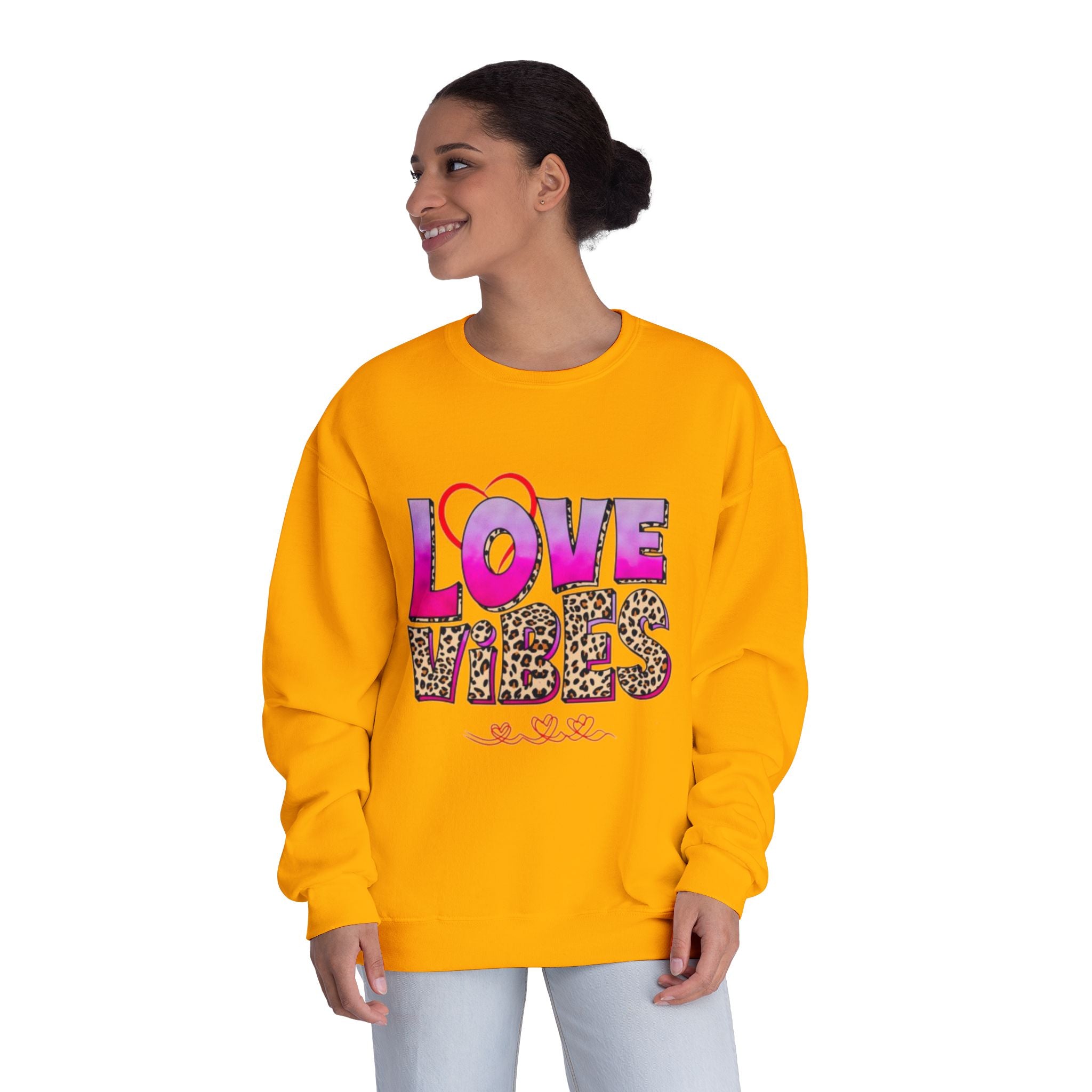 Love Vibes NuBlend Crewneck Unisex Sweatshirt