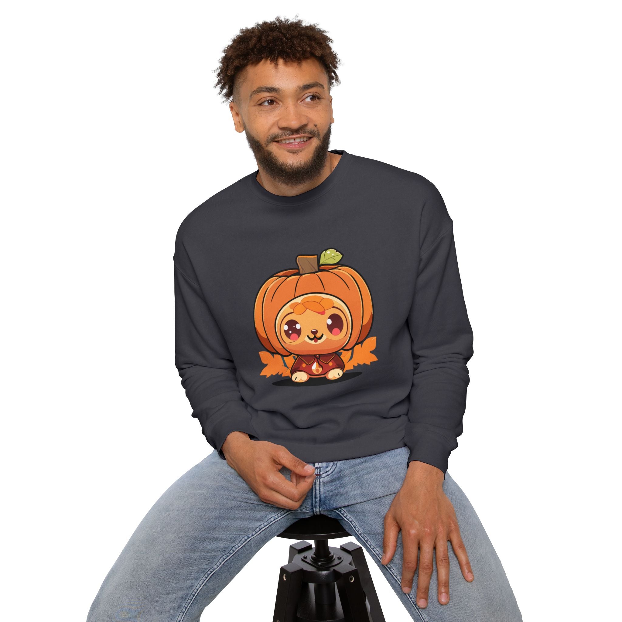 Funny Kawaii Unisex Drop Shoulder Sweatshirt