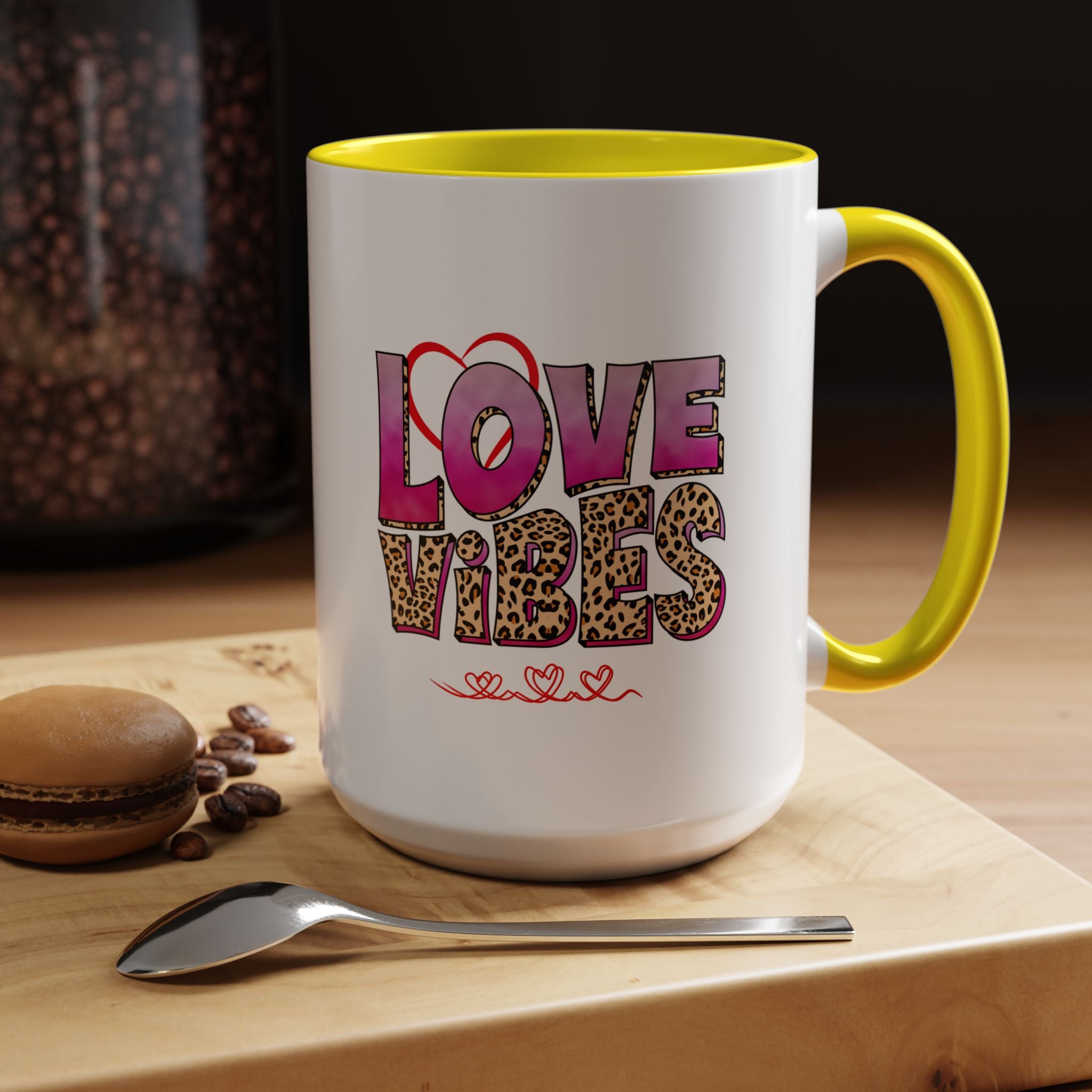 Accent Love Vibes Coffee Mug, 11oz & 15 oz