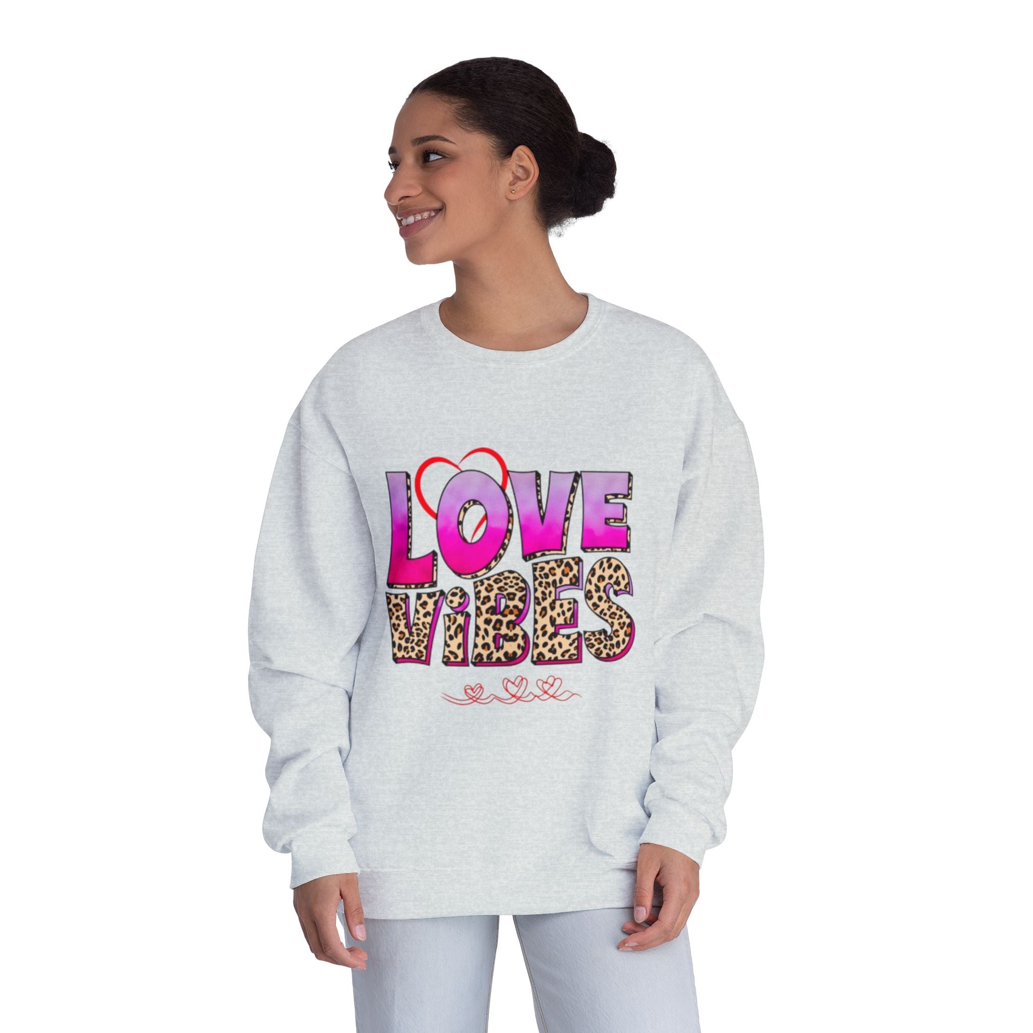 Love Vibes NuBlend Crewneck Unisex Sweatshirt