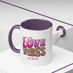 Accent Love Vibes Coffee Mug, 11oz & 15 oz