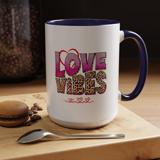 Accent Love Vibes Coffee Mug, 11oz & 15 oz