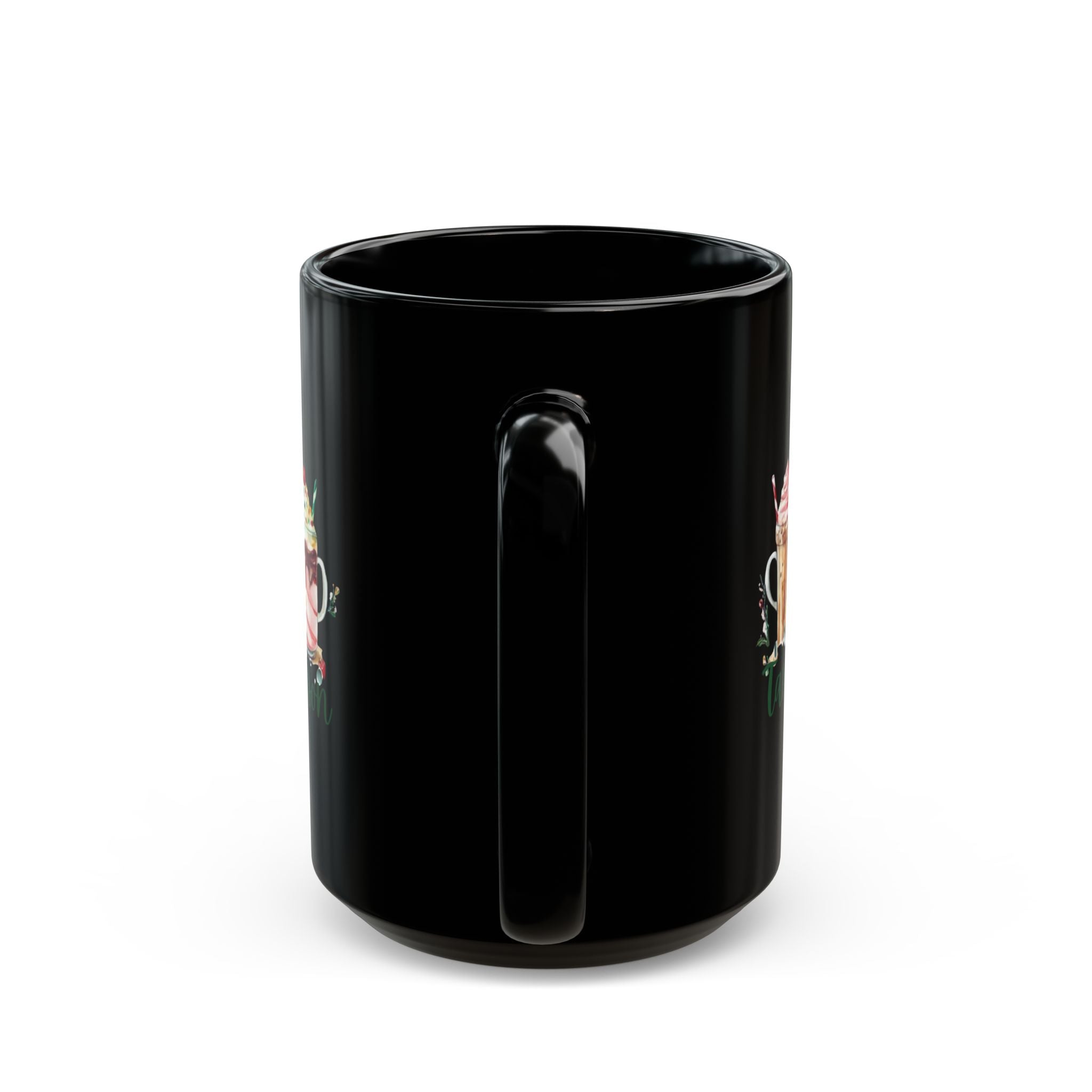 Elegance In Every Moment Black Mug (11oz, 15oz)