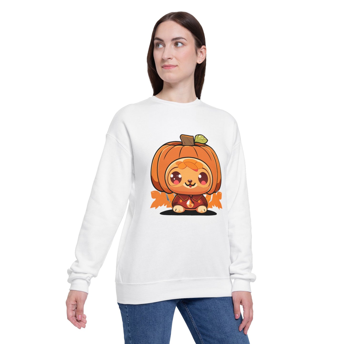Funny Kawaii Unisex Drop Shoulder Sweatshirt