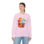 Bear Flower Crewneck Sweatshirt - Cozy Unisex Floral Top