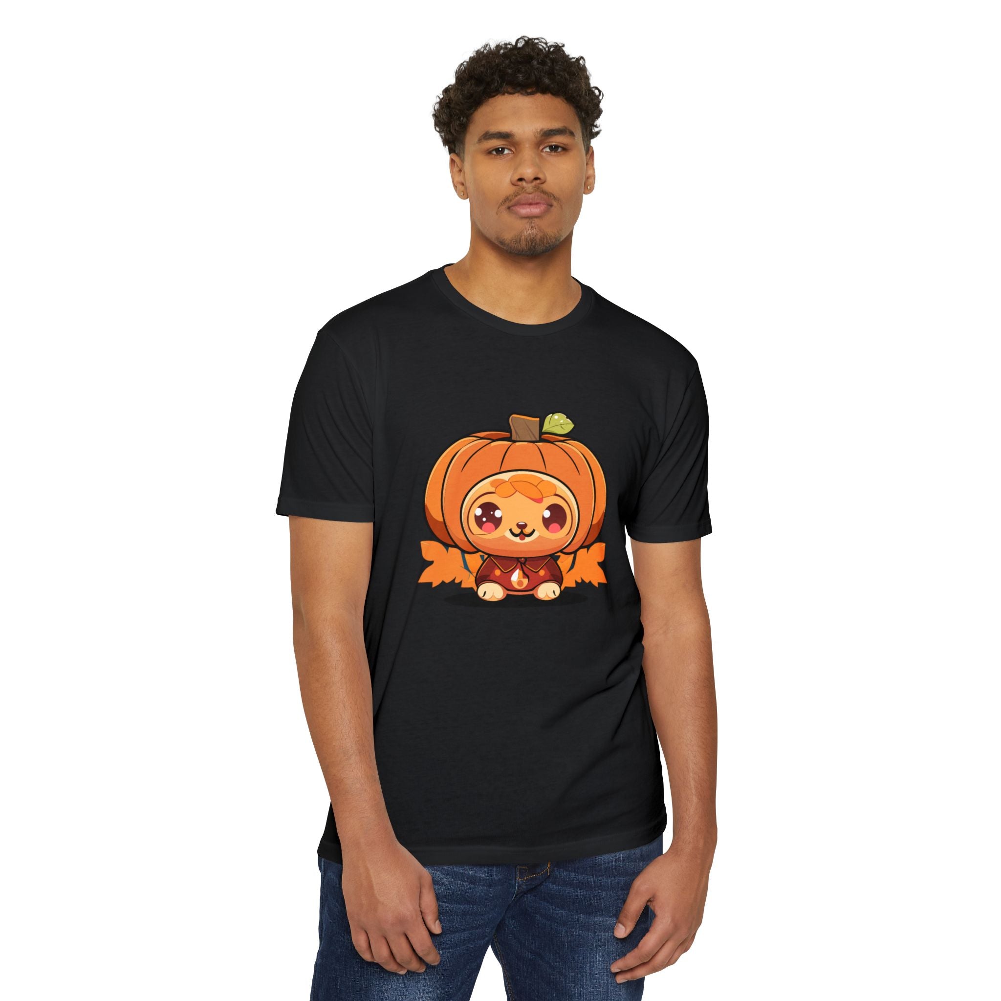 Cute Character Unisex CVC Jersey T-shirt