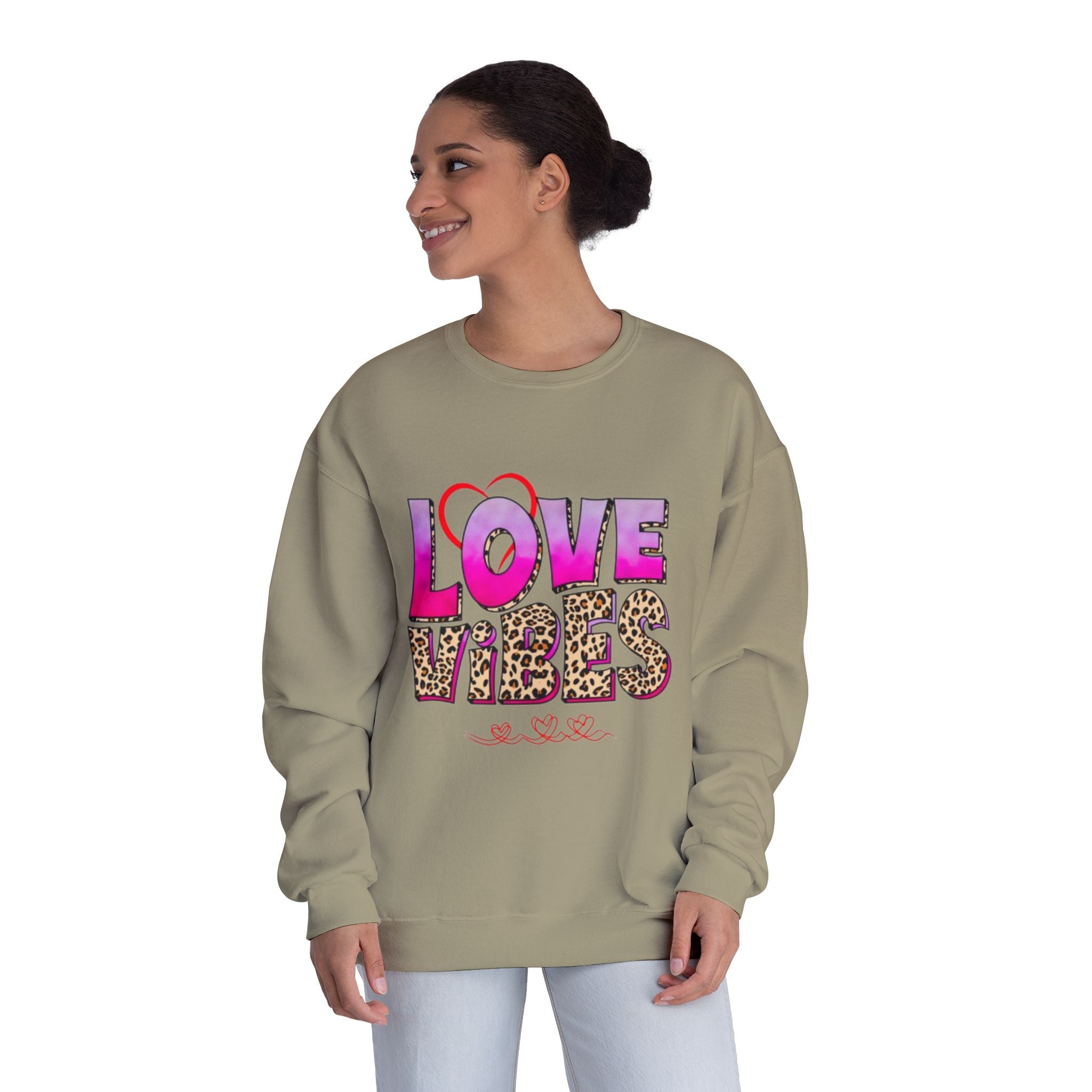 Love Vibes NuBlend Crewneck Unisex Sweatshirt