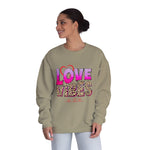 Love Vibes NuBlend Crewneck Unisex Sweatshirt
