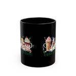 Elegance In Every Moment Black Mug (11oz, 15oz)