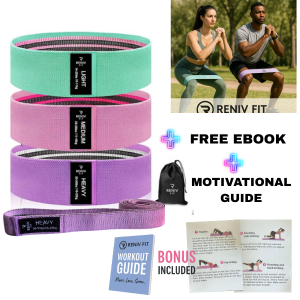 Reniv Fit Premium Resistance Bands - Full Body Workout-Sculp Your Body Anywhere, Anytime