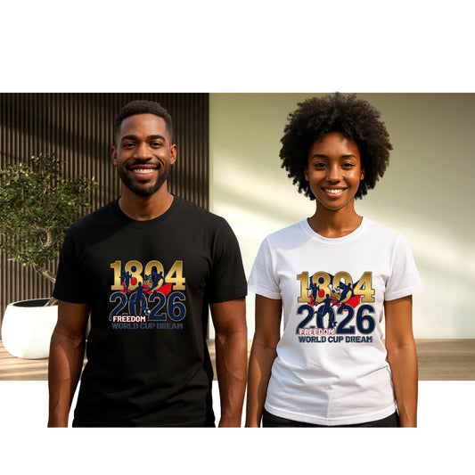 Freedom  World Cup Dream /Haitian Pride Soccer G500 Gildan 5.3 oz. T-Shirt
