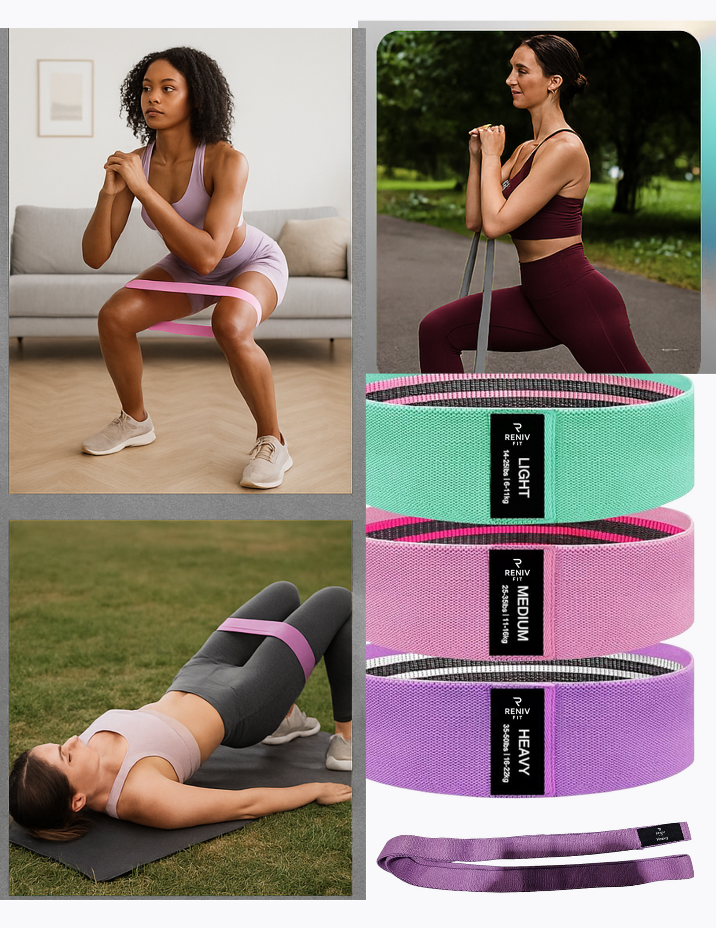 Reniv Fit Premium Resistance Bands - Full Body Workout-Sculp Your Body Anywhere, Anytime