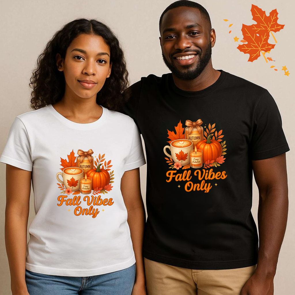 Fall Vibes Only  Cozy Autumn Aesthetic G500 Gildan 5.3 oz. T-Shirt
